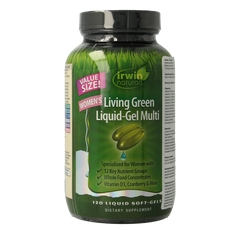 Irwin Naturals Living green liquid gel multi for women 120 Softgels
