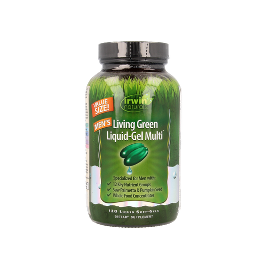 Irwin Naturals Living green liquid gel multi for men 120.00 Softgels