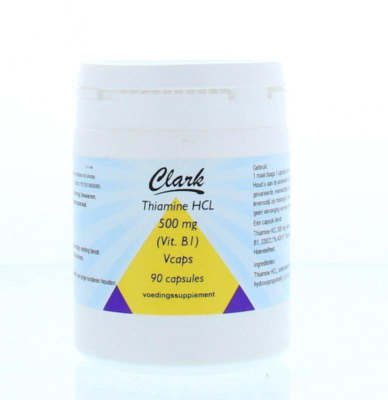 Clark Vitamine B1 500mg 90 Vegetarische capsules