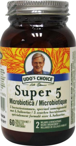 Udo's Choice Super 5 microbiotica  60 Tabletten