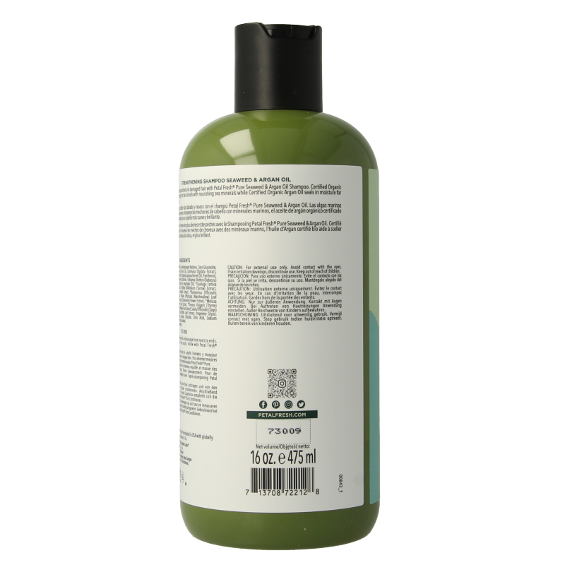 Petal Fresh Shampoo seaweed & argan oil 475 Milliliter