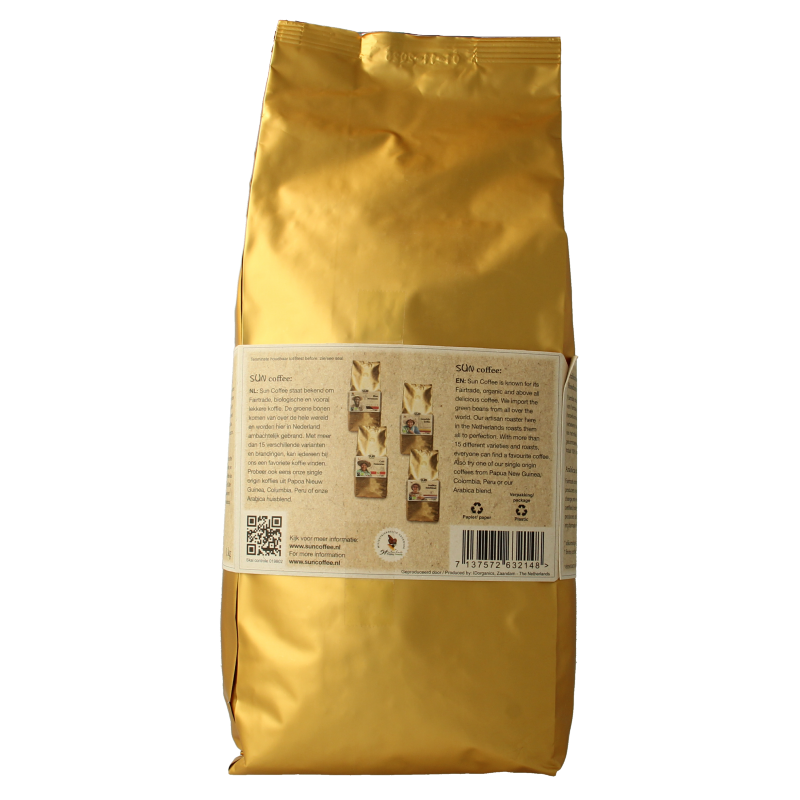 SUN Coffee Santa rosa bonen dark roast bio 1 Kilogram