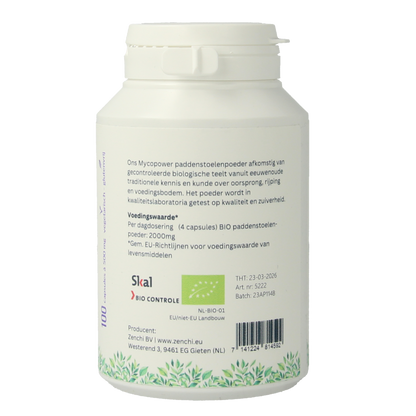 Mycopower Pleurotus bio 100.00 Capsules