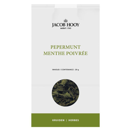 Jacob Hooy Pepermuntblad heel  20 Gram