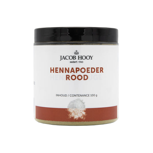 Jacob Hooy Hennapoeder rood potje 100.00 Gram