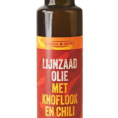 Omega & More Lijnzaadolie garlic chilly 250.00 Milliliter