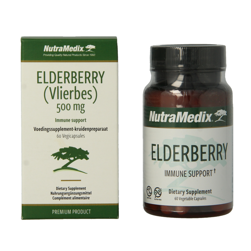 Nutramedix Vlierbes elderberry 60 Capsules