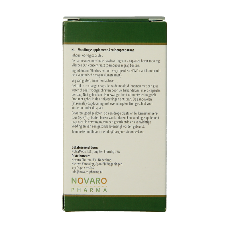 Nutramedix Vlierbes elderberry 60 Capsules