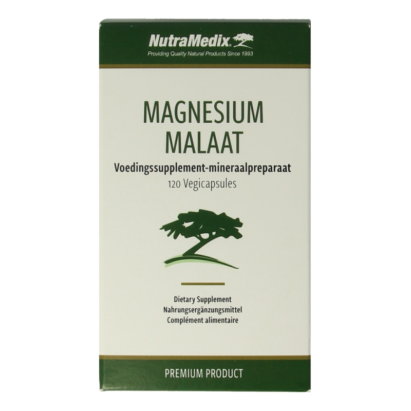Nutramedix Magnesium malaat 120 Vegetarische capsules