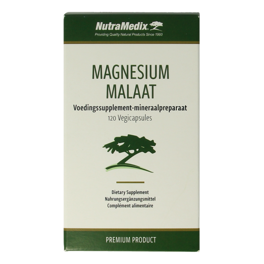Nutramedix Magnesium malaat 120 Vegetarische capsules