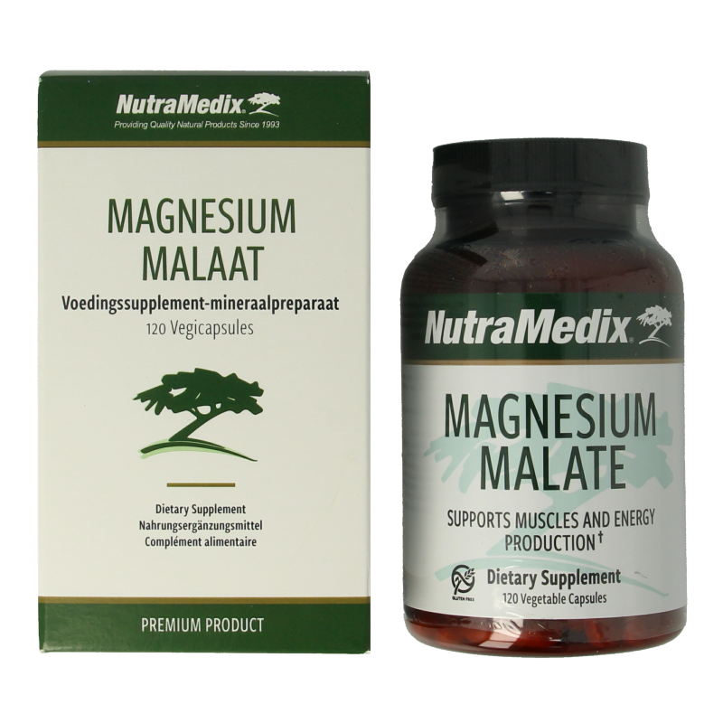 Nutramedix Magnesium malaat 120 Vegetarische capsules