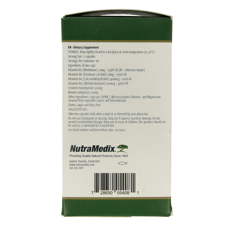 Nutramedix Methyl compleet 120 Vegetarische capsules