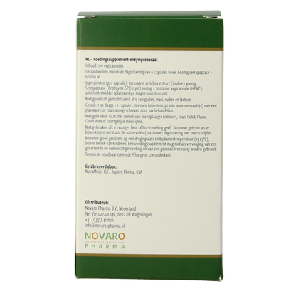 Nutramedix Serrapeptase 120.00 Vegetarische capsules