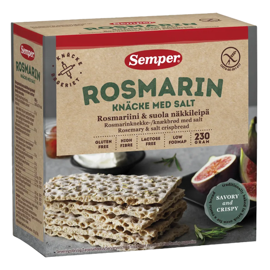 Semper Knackebrod rozemarijn zout glutenvrij  230 Gram