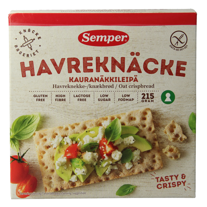 Semper Haverknackebrod glutenvrij 215 Gram