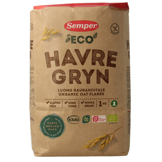 Semper Havermout vlokken glutenvrij bio 1 Kilogram