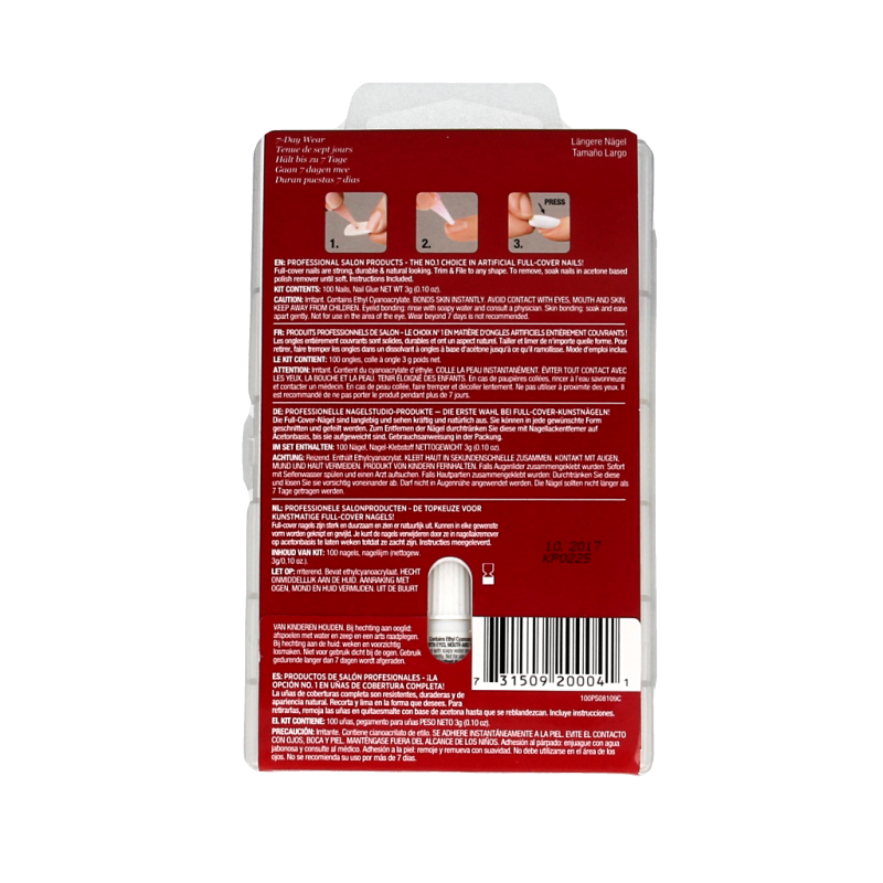 Kiss Nageltips en lijm overlap 1 Set