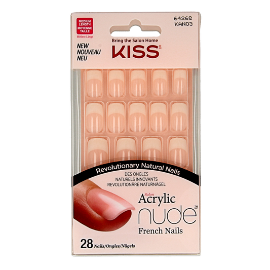 Kiss French nude acrylic nails cashmere 1 Set