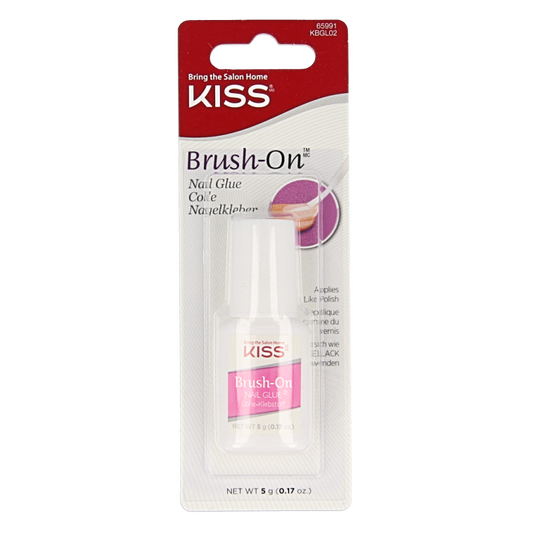 Kiss Nail glue brush on 1 Stuks