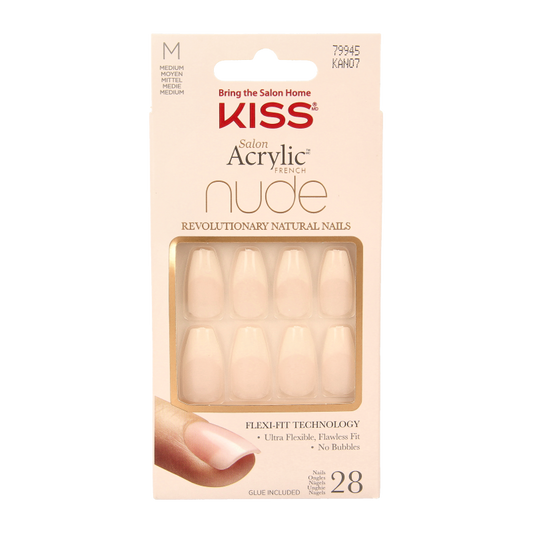Kiss French nude acrylic nails leilani 1 Set