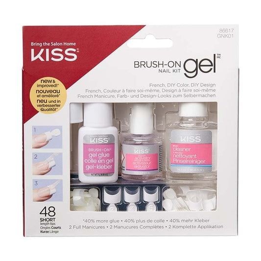 Kiss Brush on gel kit  1.00 Stuks