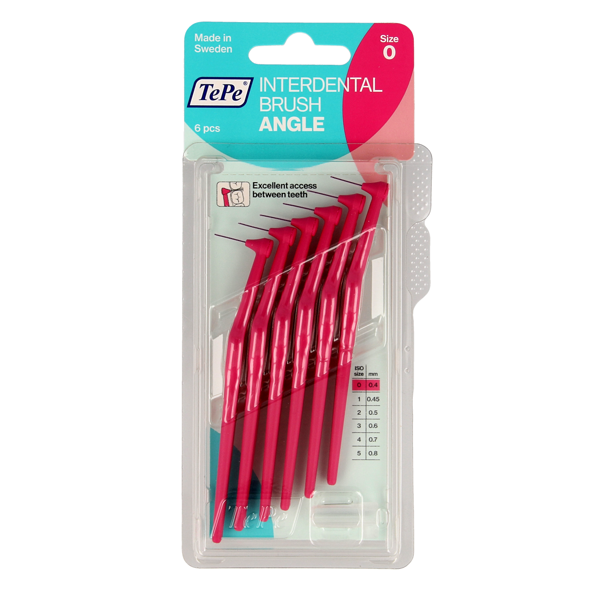 TePe Angle roze 0.4 mm maat 0 6.00 Stuks