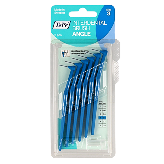 TePe Angle blauw 0.6 mm maat 3 6 Stuks