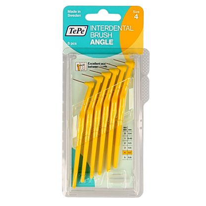 TePe Angle geel 0.7 mm maat 4 6 Stuks