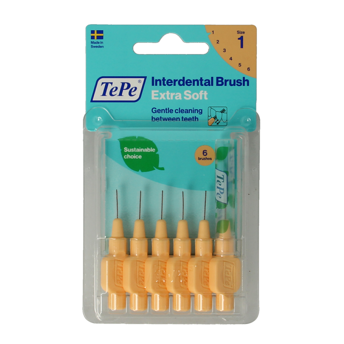 TePe Interdentale rager extra soft licht oranje maat 1 6.00 Stuks