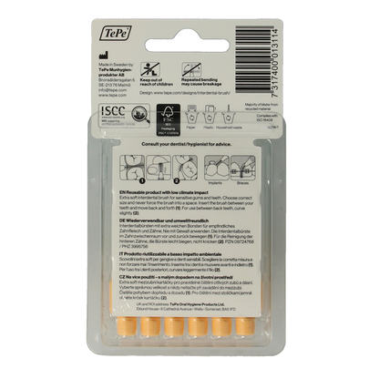 TePe Interdentale rager extra soft licht oranje maat 1 6.00 Stuks