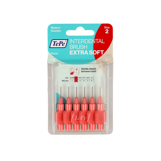 TePe Interdentale rager extra soft licht rood maat 2 6 Stuks