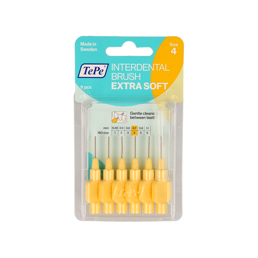 TePe Interdentale rager extra soft licht geel maat 4 6 Stuks