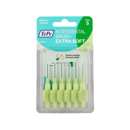 TePe Interdentale rager extra soft licht groen maat 5 6.00 Stuks