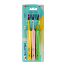 TePe Tandenborstel colour soft 3-pack 3 Stuks