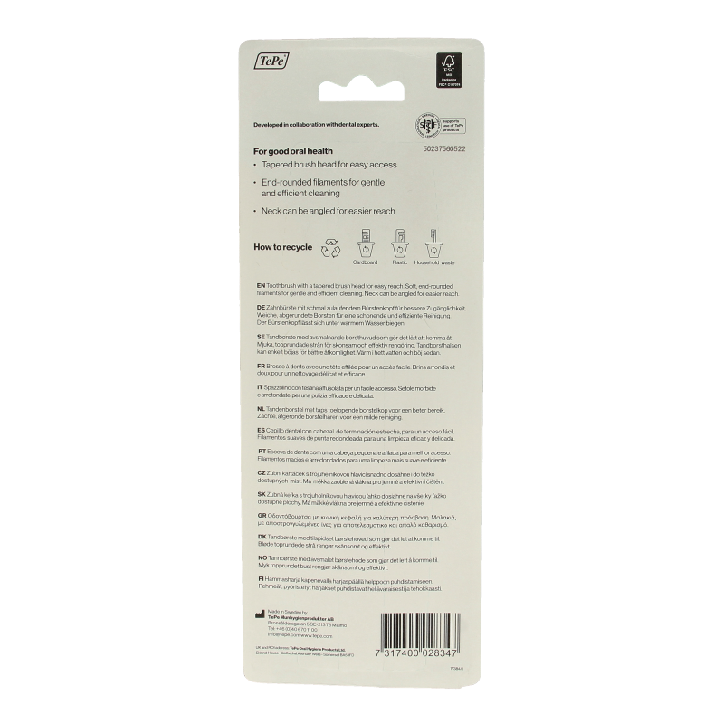 TePe Tandenborstel colour soft 3-pack 3 Stuks