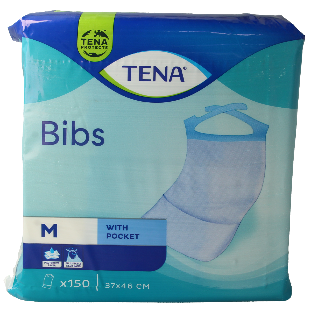 Tena Bibs 37 x 46cm 150.00 Stuks