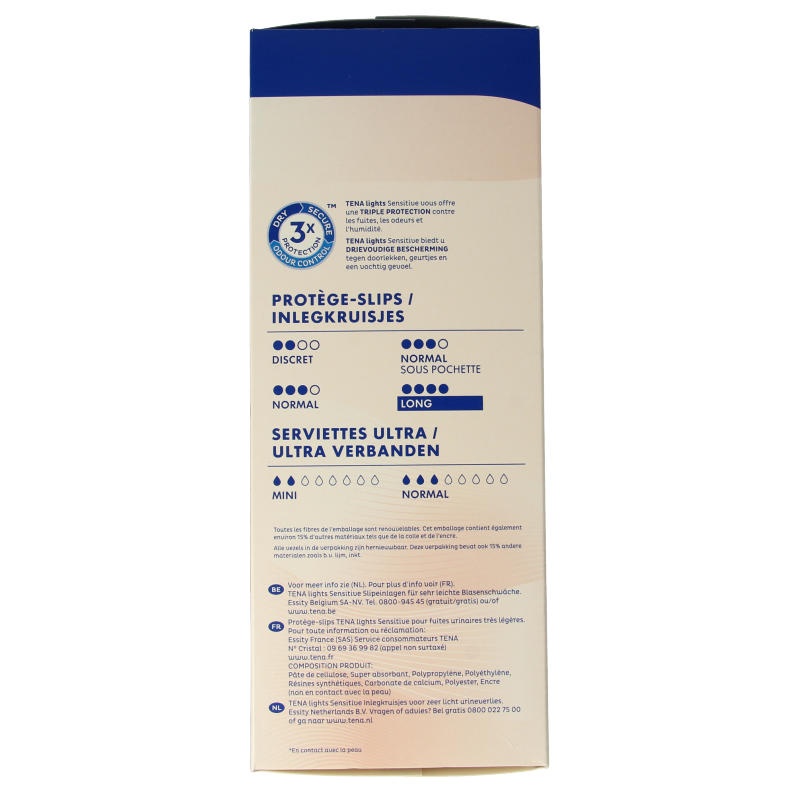 Tena Lights liner long 20 Stuks