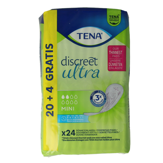 Tena Discreet ultra pads mini 24 Stuks