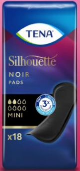 Tena Silhouette noir mini pad 18 Stuks