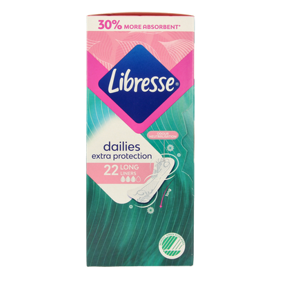 Libresse Inlegkruisjes extra protect long 22.00 Stuks
