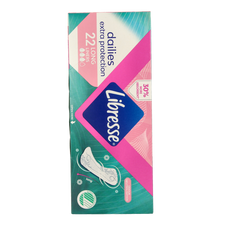 Libresse Inlegkruisjes extra protect long 22 Stuks