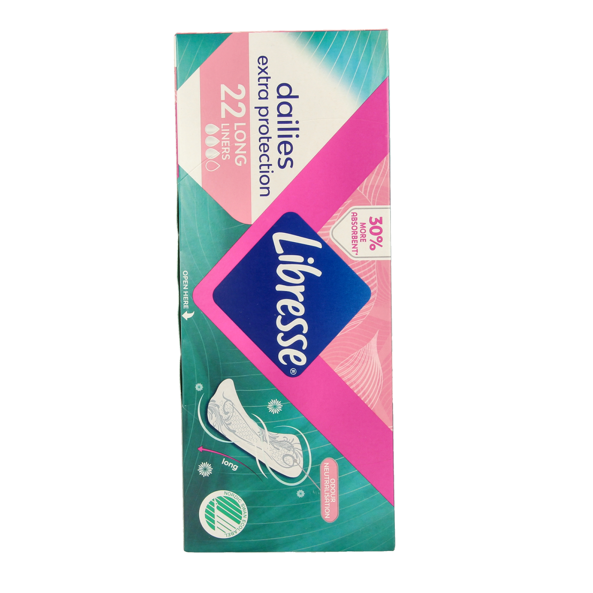 Libresse Inlegkruisjes extra protect long 22.00 Stuks