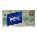 Tempo Natural & soft zakdoekjes 8 x 9 stuks 8 Stuks