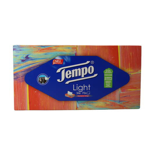 Tempo Tissue box light 3-laags 70 Stuks