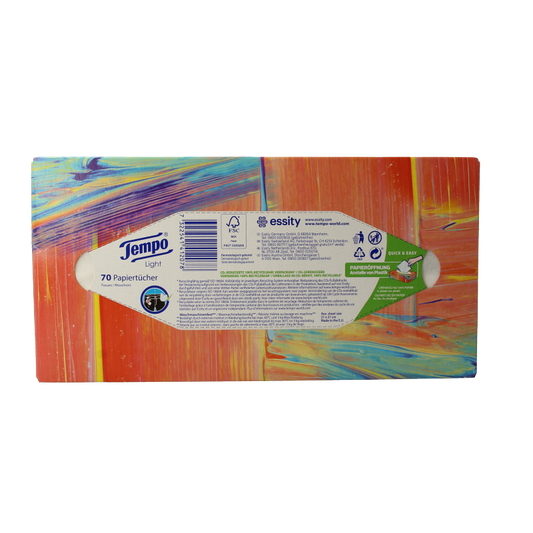 Tempo Tissue box light 3-laags 70 Stuks
