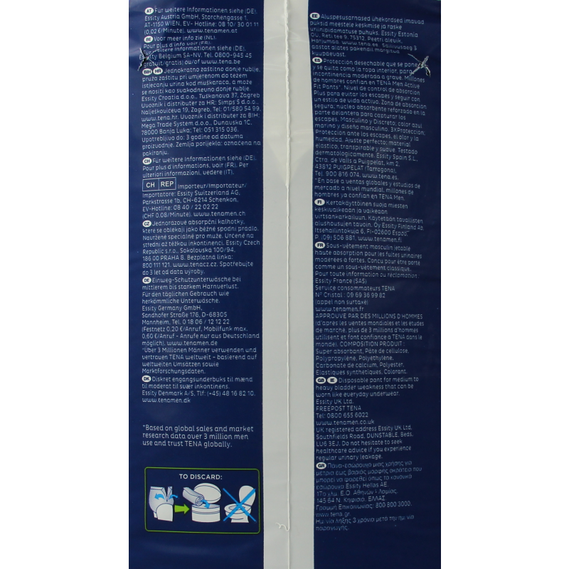 Tena Men active fit pants plus L/XL 10 Stuks