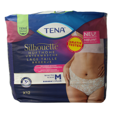 Tena Silhouette plus low waist wit M 12 Stuks