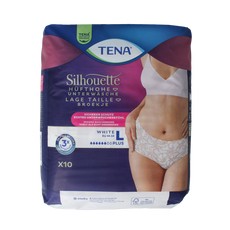 Tena Silhouette plus low waist wit L 10.00 Stuks