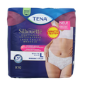 Tena Silhouette plus low waist wit L 10 Stuks