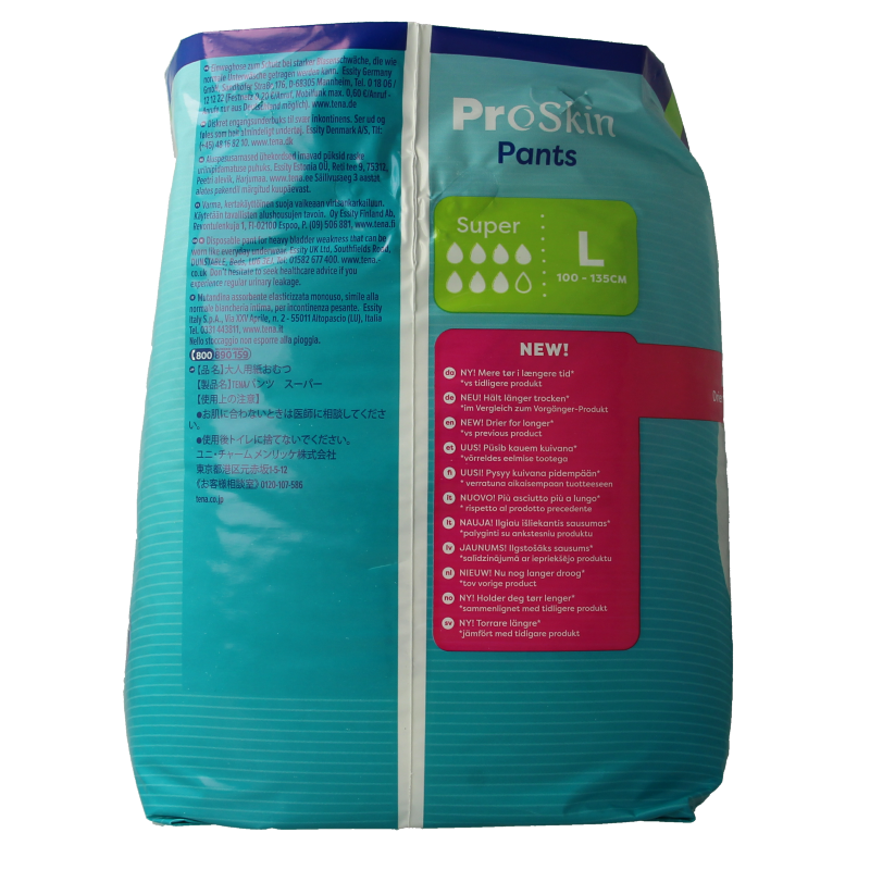 Tena Proskin pants super L 12 Stuks
